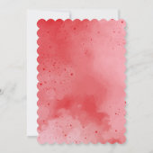 Cherry op Top Pink Girl Baby shower Kaart (Achterkant)