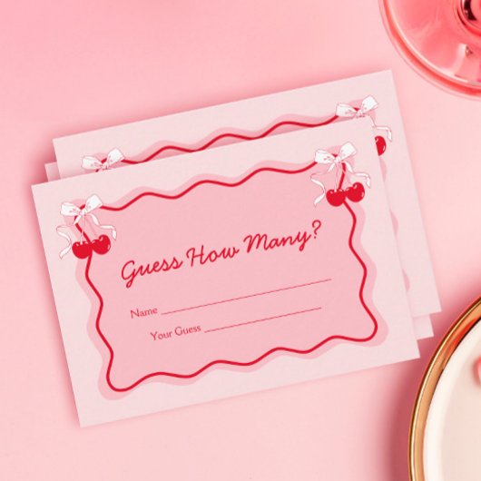 Cherry op top raad eens hoeveel game Kaart