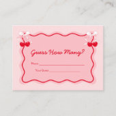 Cherry op top raad eens hoeveel game Kaart (Voorkant)