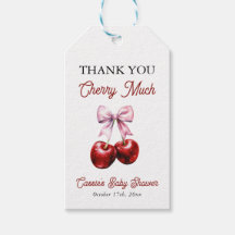 Cherry op top roze boog Vrijgezellenfeest Dank u