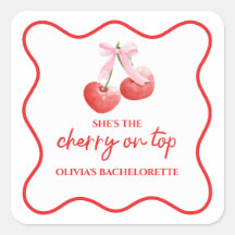 Cherry op Top Roze Bow Bachelorette