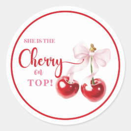 Cherry op Top Stickers