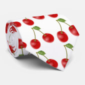 Cherry op Top Stropdas (Opgerold)