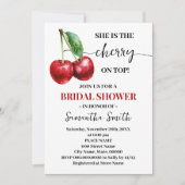 Cherry op Top Vrijgezellenfeest Minimalist Kaart (Voorkant)