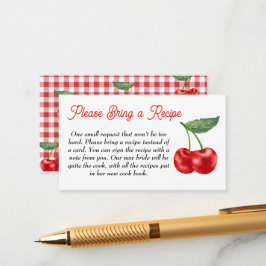 Cherry op top vrijgezellenfeest recept aanvraag informatiekaartje