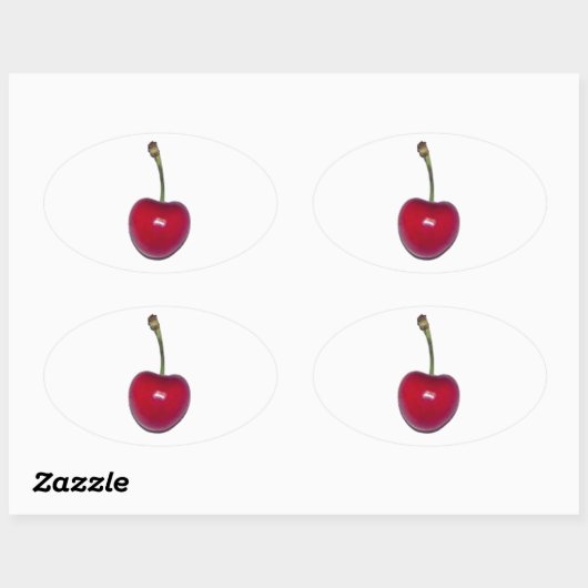 Cherry Ovale Sticker (Vel)