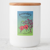 Cherry Pals Funny Cartoon Jam Pie en meer Voedselcontainer Etiket (Voorkant)