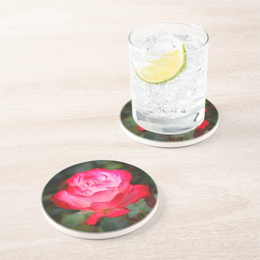 Cherry Parfait Roos #3 Sandstone Onderzetter (Zijkant)