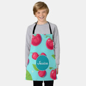 Cherry Pastel Kleurrijk Gepersonaliseerd Patroon Schort (Gedragen)