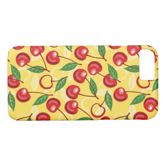 Cherry-patroon Case-Mate iPhone Case (Achterkant (Horizontaal))