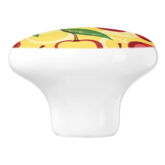 Cherry-patroon Keramische Knop (Zijkant)