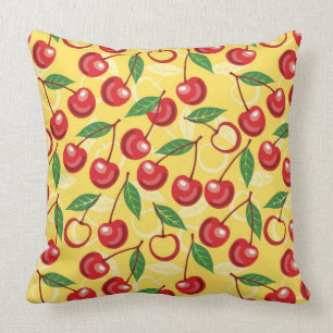 Cherry-patroon Kussen