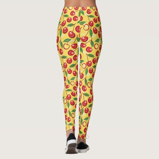 Cherry-patroon Leggings (Achterkant)