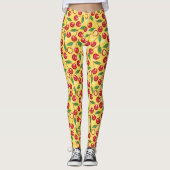 Cherry-patroon Leggings (Voorkant)