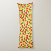 Cherry-patroon Lichaamskussen (Achterkant (Verticaal))