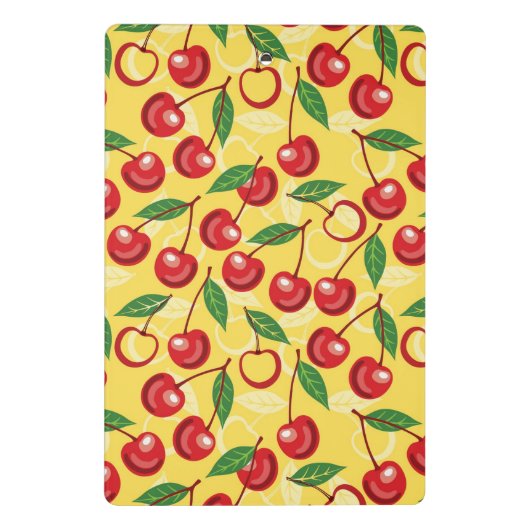 Cherry-patroon Mini Klembord (Achterkant)