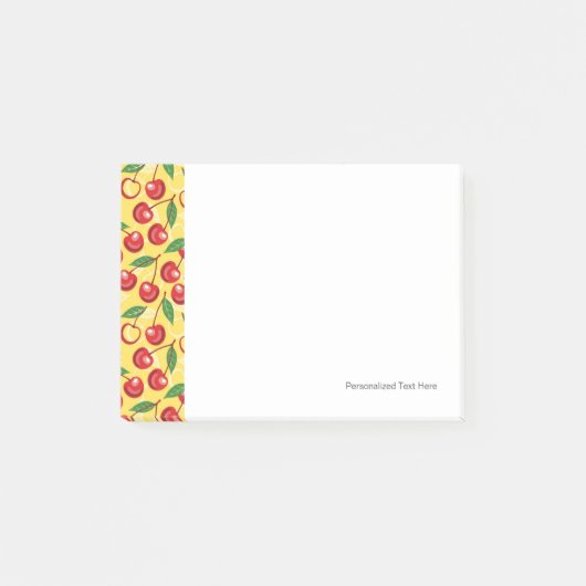 Cherry-patroon Post-it® Notes (Voorkant)