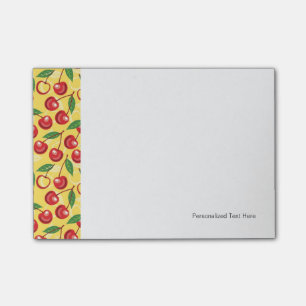 Cherry-patroon Post-it® Notes
