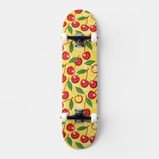 Cherry-patroon Skateboard (Voorkant)