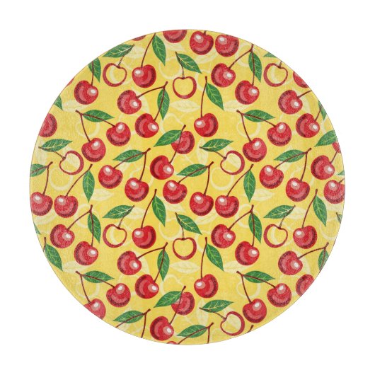 Cherry-patroon Snijplank (Voorkant)