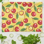 Cherry-patroon Theedoek (Gevouwen)