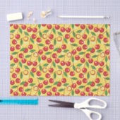 Cherry-patroon Tissuepapier (Craft)
