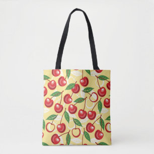 Cherry-patroon Tote Bag