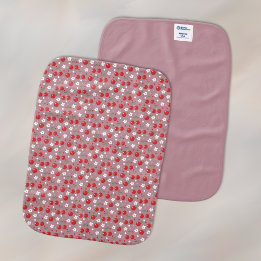 Cherry Pattern Burp Cloth Monddoekje