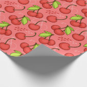 Cherry Pattern Cadeaupapier (Hoek)
