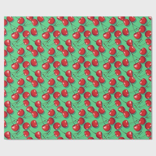 Cherry Pattern Cadeaupapier (Vlak)