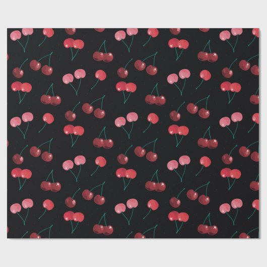 Cherry Pattern Cadeaupapier (Vlak)