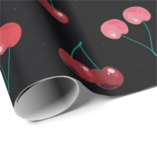 Cherry Pattern Cadeaupapier (Rol Hoek)