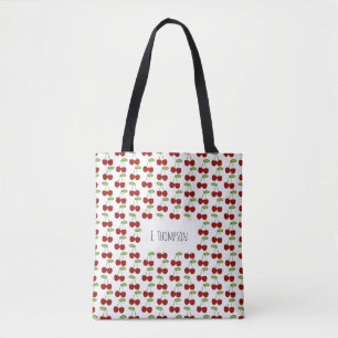 Cherry Pattern Canvas tas