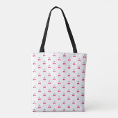 Cherry Pattern Canvas tas (Achterkant)