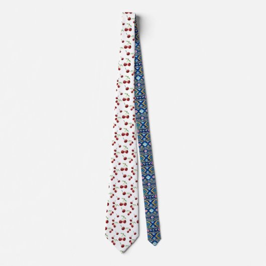 Cherry Pattern Cherries veit Summer Cute Cherry Stropdas (Voorkant)