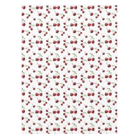 Cherry Pattern Cherries veit Summer Cute Cherry Tafelkleed (Voorkant)