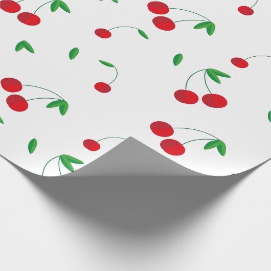 Cherry Pattern Easy Cherry Drawing Cherry Art Cher Cadeaupapier (Hoek)