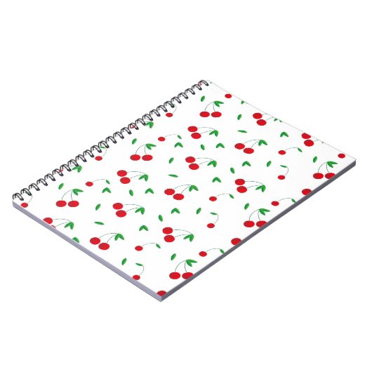 Cherry Pattern Easy Cherry Drawing Cherry Art Cher Notitieboek (Linkerzijde)