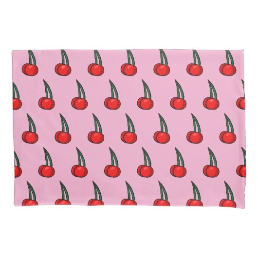 Cherry Pattern Kussensloop (Voorkant)