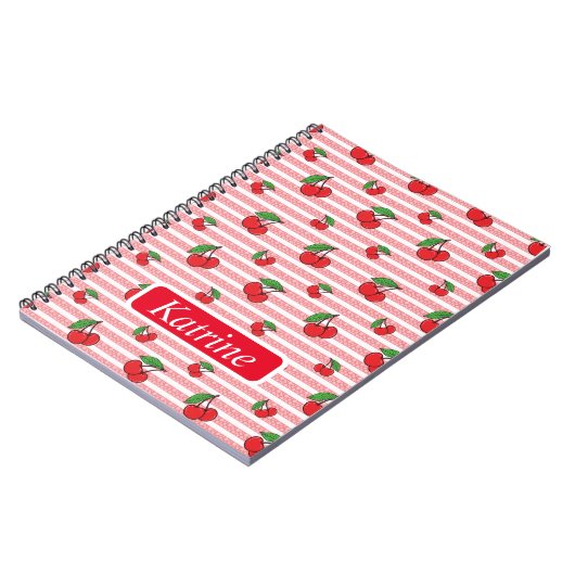 Cherry Pattern Notitieboek (Linkerzijde)