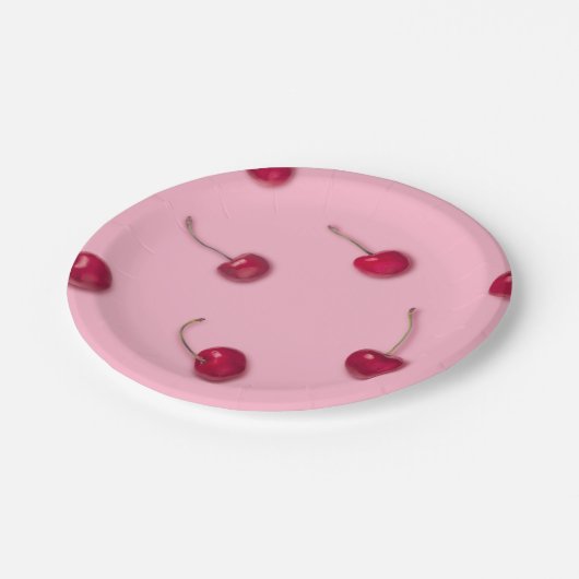 Cherry Pattern Papieren Bordje (Gekanteld)