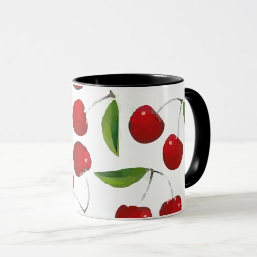 Cherry Pattern Pattern Mok (Voorkant rechts)