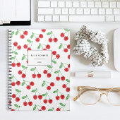 Cherry Pattern Personalized Notitieboek