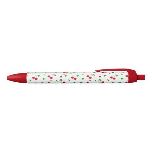 Cherry Pattern, populair design Zwarte Inkt Pen (Bovenkant)