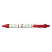 Cherry Pattern, populair design Zwarte Inkt Pen (Achterkant)