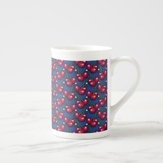 Cherry Pattern Porselein Kop (Rechts)