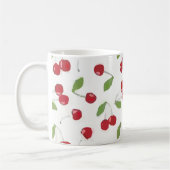 Cherry Pattern Red Koffiemok (Links)