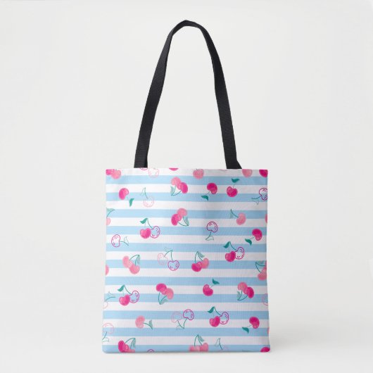 Cherry Pattern Tote Bag (Voorkant)