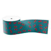 Cherry Pattern vivid Grosgrain Lint (Spoel)