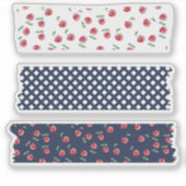 Cherry Pattern Washi Tape Sticker (Voorkant)
